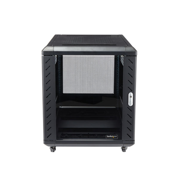 StarTech.com RK1236BKF stativ 12U Fritstående reol Sort