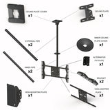 Multibrackets 5484 skærmbeslag til skiltning 160 cm (63") Sort