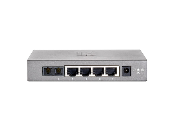 LevelOne FEU-0511 netværksswitch Fast Ethernet (10/100) Sort, Grå