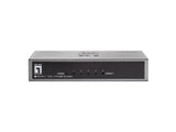 LevelOne FEU-0511 netværksswitch Fast Ethernet (10/100) Sort, Grå
