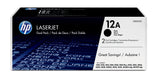 HP 12A 2-pack Black Original LaserJet Toner Cartridges tonerpatron 2 stk