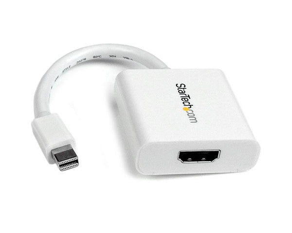 StarTech.com MDP2HDW videokabel adapter 0,12 m Mini-DisplayPort HDMI Hvid