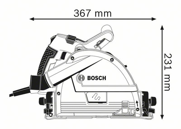 Bosch 0 601 675 001 transportabel rundsav 16,5 cm 6250 rpm 1400 W