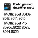 HP 912 Cyan Original Ink Cartridge blækpatron 1 stk Standard udbytte Blå