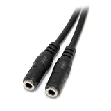StarTech.com MUY1MFFS lydkabel 0,2 m 3.5mm 2x3.5mm Sort