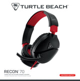 Turtle Beach Recon 70 Headset Ledningsført Spil Sort, Rød