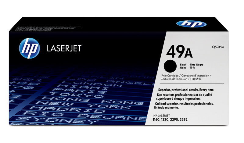 HP 49A Black Original LaserJet Toner Cartridge tonerpatron 1 stk