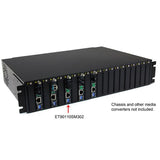 StarTech.com ET90110SM302 netværksomformer til medie 200 Mbit/s 1310 nm Enkeltilstand Sort