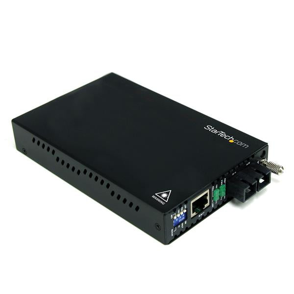 StarTech.com ET90110SM302 netværksomformer til medie 200 Mbit/s 1310 nm Enkeltilstand Sort