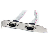 StarTech.com 2 IDC - 2 DB-9, F/M 2 x DB-9 2 x IDC Sølv, Hvid