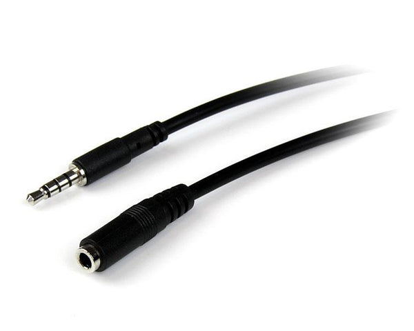 StarTech.com 1m 3.5mm/3.5mm lydkabel Sort