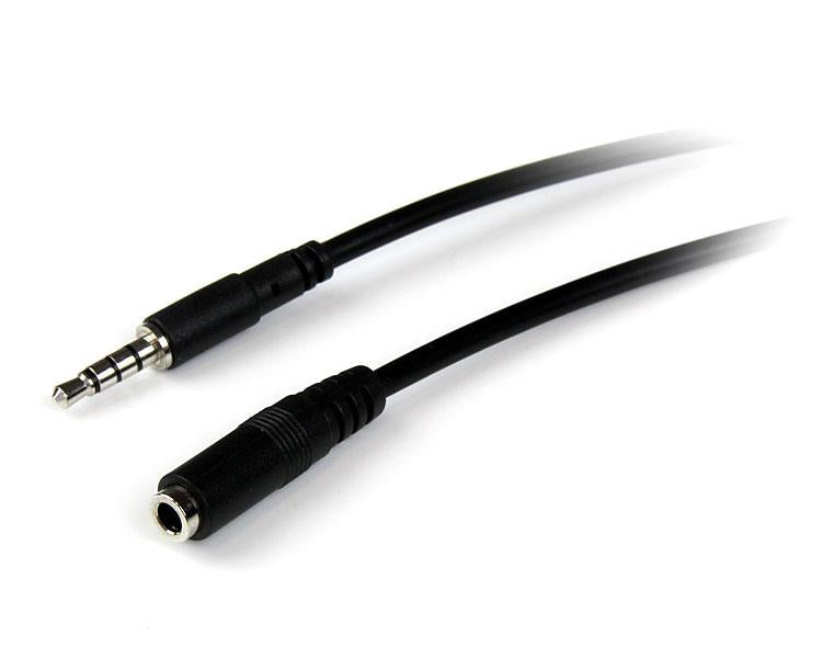 StarTech.com 1m 3.5mm/3.5mm lydkabel Sort