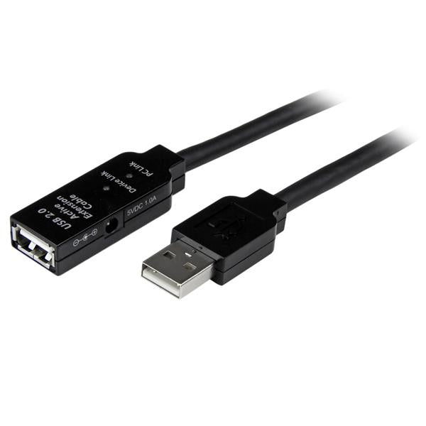 StarTech.com USB2AAEXT5M USB-kabel USB 2.0 5 m USB A Sort