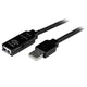 StarTech.com USB 2.0, 20m, M/F USB-kabel USB A Sort