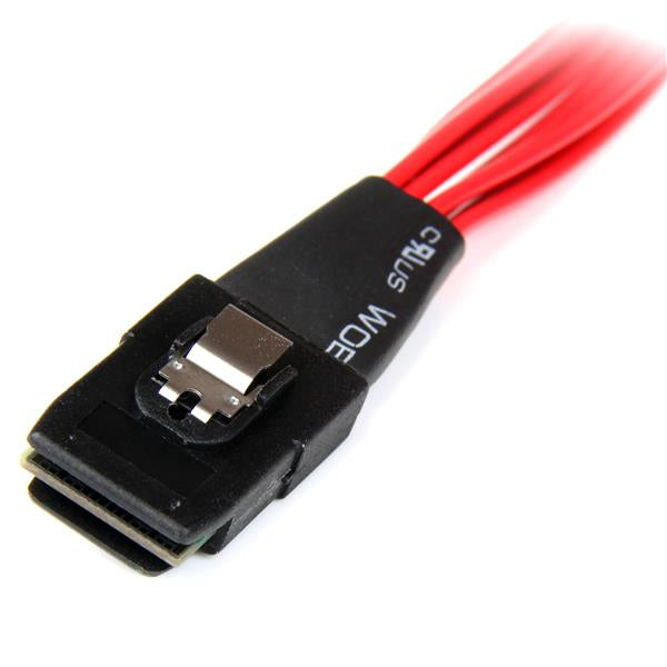 StarTech.com SAS808782P50 Serial Attached SCSI (SAS)-kabel 0,5 m Sort, Rød
