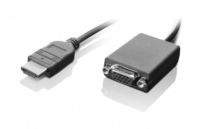 Lenovo HDMI / VGA 0,2 m Sort