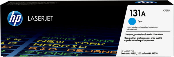 HP 131A Cyan Original LaserJet Toner Cartridge tonerpatron 1 stk Blå