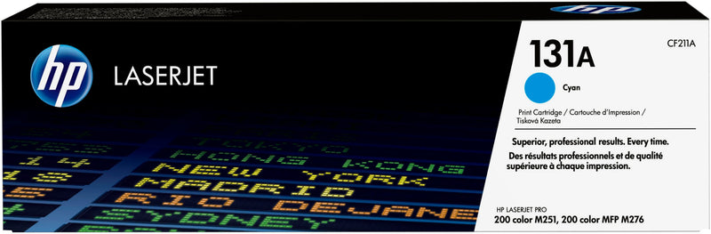 HP 131A Cyan Original LaserJet Toner Cartridge tonerpatron 1 stk Blå