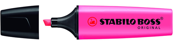 STABILO BOSS ORIGINAL speedmarker 1 stk Mejselspids Lyserød