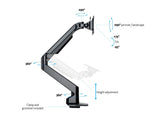 Multibrackets 2449 skærmbeslag og -stativer 81,3 cm (32") Skrivebord Sort