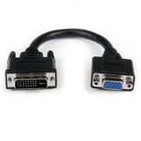 StarTech.com DVIVGAMF8IN videokabel adapter 0,203 m DVI-I VGA Sort