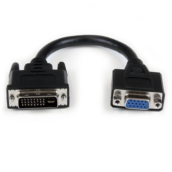 StarTech.com DVIVGAMF8IN videokabel adapter 0,203 m DVI-I VGA Sort