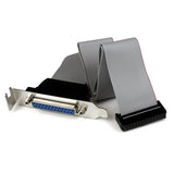 StarTech.com DB25 (F) - IDC26 DB-25 25 pin D-Sub IDC 26 pin Motherboard Header Grå