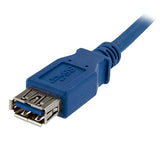 StarTech.com USB3SEXT1M USB-kabel USB 3.2 Gen 1 (3.1 Gen 1) 1 m USB A Blå