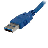StarTech.com USB3SEXT1M USB-kabel USB 3.2 Gen 1 (3.1 Gen 1) 1 m USB A Blå