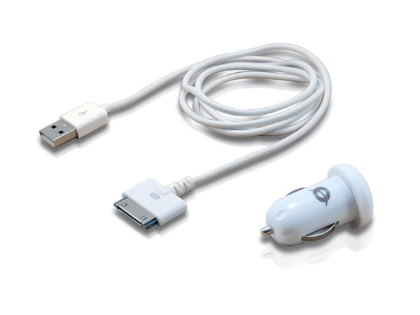 Conceptronic CUSBCAR2ASET oplader til mobil enhed MP3, MP4, Smartphone, Tablet Hvid Cigartænder Automatisk