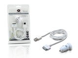 Conceptronic CUSBCAR2ASET oplader til mobil enhed MP3, MP4, Smartphone, Tablet Hvid Cigartænder Automatisk