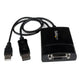 StarTech.com DP2DVID2 videokabel adapter 0,37 m DisplayPort DVI-D Sort