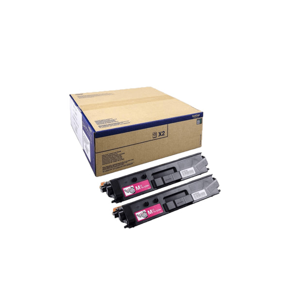 Brother TN-329MTWIN tonerpatron 2 stk Original Magenta
