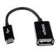 StarTech.com UUSBOTG USB-kabel USB 2.0 0,127 m Micro-USB B USB A Sort