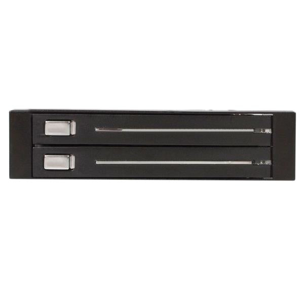StarTech.com HSB220SAT25B drive bay panel 8,89 cm (3.5") Kantpanel Sort
