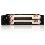 StarTech.com HSB220SAT25B drive bay panel 8,89 cm (3.5") Kantpanel Sort
