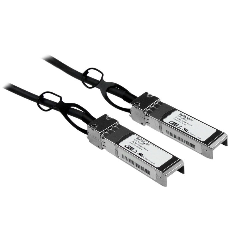 StarTech.com SFPCMM2M InfiniBand og fiberoptisk kabel 2 m SFP+ Sort