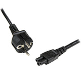 StarTech.com PXTNB3SEU2M el-ledning Sort 2 m CEE7/7 C5 forbinder