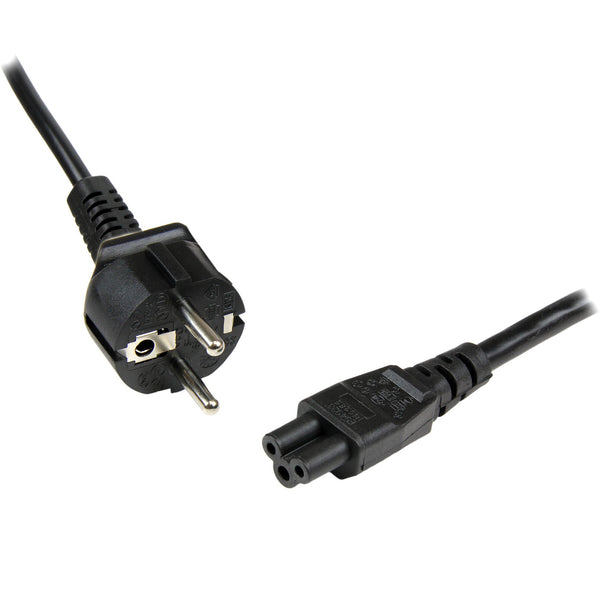 StarTech.com PXTNB3SEU2M el-ledning Sort 2 m CEE7/7 C5 forbinder