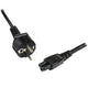 StarTech.com PXTNB3SEU2M el-ledning Sort 2 m CEE7/7 C5 forbinder