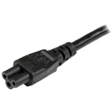 StarTech.com PXTNB3SEU2M el-ledning Sort 2 m CEE7/7 C5 forbinder
