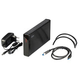 i-tec MYSAFE35U401 drevkabinet HDD kabinet Sort, Metallic 3.5"