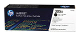HP 305X 2-pack High Yield Black Original LaserJet Toner Cartridges tonerpatron 2 stk