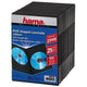 Hama DVD Slim Double-Box 25, Black 2 diske Sort
