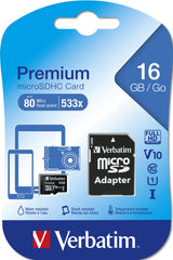 Verbatim Premium 16 GB MicroSDHC Klasse 10
