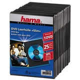 Hama DVD Slim Box 25, Black 1 diske Sort