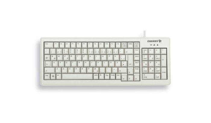CHERRY XS tastatur Hjem USB QWERTZ Tysk Grå