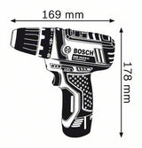 Bosch GSR 10,8-2-LI Professional Nøglefri Sort, Blå, Rød