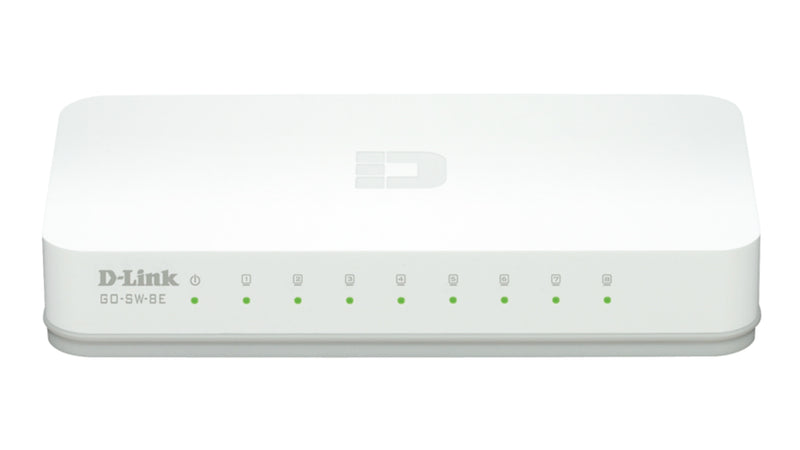D-Link GO-SW-8E/E netværksswitch Ikke administreret Fast Ethernet (10/100) Hvid