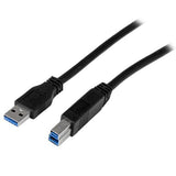 StarTech.com USB3CAB2M USB-kabel USB 3.2 Gen 1 (3.1 Gen 1) 2 m USB A USB B Sort